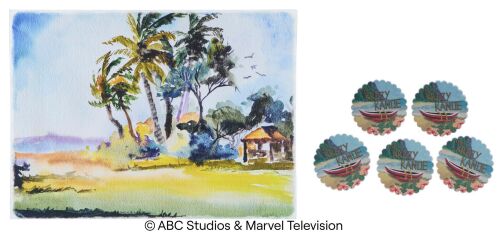 Lot #301: Set of Five Krazy Kanoe Coasters with Printed Tropical Artwork ### MARVEL'S AGENTS OF S.H.I.E.L.D. (2013-2020)