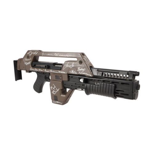 23. Sigourney Weaver, Michael Biehn, Bill Paxton and Cast-Autographed Hollywood Collectibles Group Pulse Rifle Replica ### ALIENS (1986)