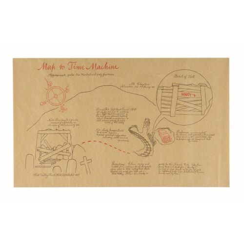 35. Production-Made Printed "Map To Time Machine" ### BACK TO THE FUTURE PART III (1990)