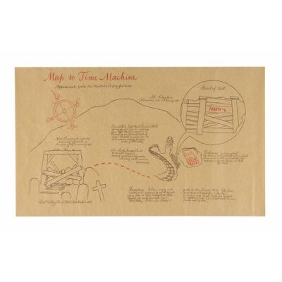 35. Production-Made Printed "Map To Time Machine" ### BACK TO THE FUTURE PART III (1990)