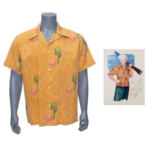 37. John Bell Collection: Doc Brown's (Christopher Lloyd) Production-made Western Shirt with Lloyd-autographed Design Print ### BACK TO THE FUTURE PART III (1990)
