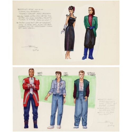 39. John Bell Collection: Pair of Hand-drawn John Bell McFly Family Concept Sketches ### BACK TO THE FUTURE PART II (1989)