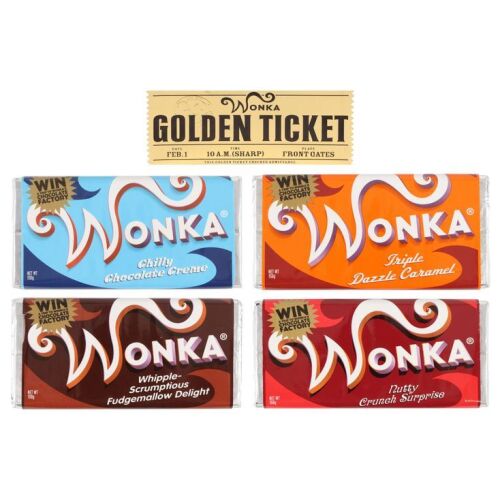 93. Golden Ticket and Set of Four Wonka Bars ### CHARLIE AND THE CHOCOLATE FACTORY (2005)