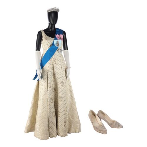 108. Queen Elizabeth II's (Olivia Colman) Screen- and Photo-Matched Gown ### THE CROWN (T.V. SERIES, 2016-2023)