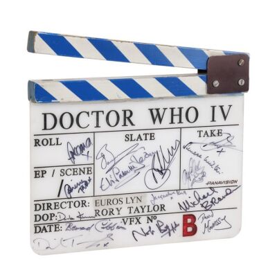115. David Tennant, Billie Piper, Catherine Tate, Bernard Cribbins and Cast-Autographed Clapperboard ### DOCTOR WHO (T.V. SERIES, 2005-2022)