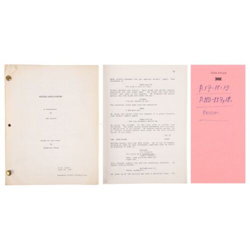 123. The Alan Rickman Archive: Bound Audition Script and Handwritten Note ### DIE HARD (1988)