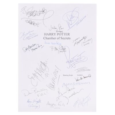 127. The Alan Rickman Archive: Daniel Radcliffe, Emma Watson, Rupert Grint, Alan Rickman and Cast Autographed Script Page ### HARRY POTTER AND THE CHAMBER OF SECRETS (2002)