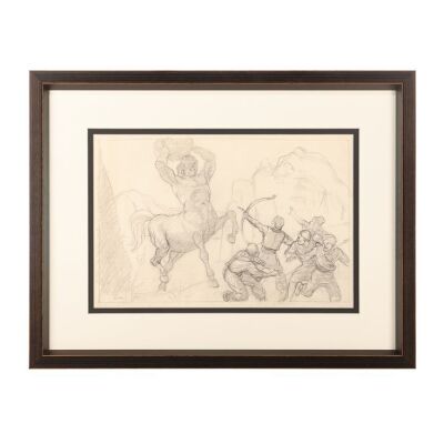 177. Ray Harryhausen Hand-Drawn Pencil Concept of the Cyclopean Centaur ### THE GOLDEN VOYAGE OF SINBAD (1973)