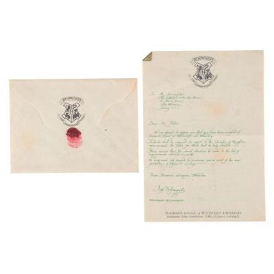 190. Harry Potter's (Daniel Radcliffe) Hogwarts Acceptance Letter and Envelope ### HARRY POTTER AND THE PHILOSOPHER'S STONE (2001)