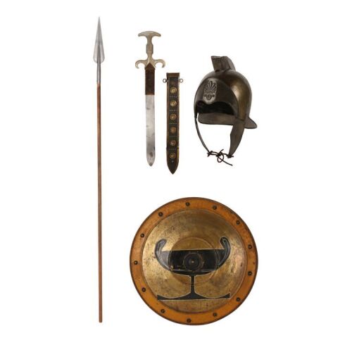 241. Argonaut Helmet, Shield, Spear, Retractable Sword and Sheath ### JASON AND THE ARGONAUTS (1963)