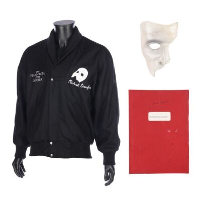 306. Michael Crawford Stage-Used Phantom Mask, Michael Crawford Crew Jacket and Justin Church Bound Script ### PHANTOM OF THE OPERA STAGE PRODUCTION