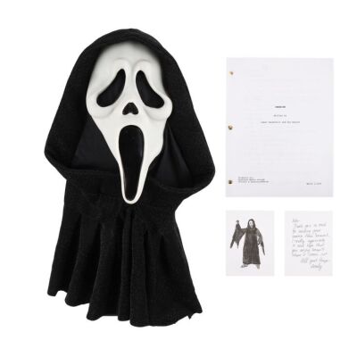 319. Ghostface Mask, Note, Sketch, and Bound Script ### SCREAM (2022)