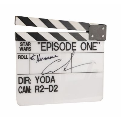 336. George Lucas-Autographed Clapperboard ### STAR WARS: THE PHANTOM MENACE (1999)