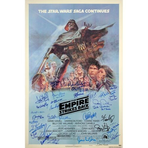 355. Grad Collection: Cast- and Crew-autographed Style "B" One-sheet ### STAR WARS: THE EMPIRE STRIKES BACK (1980)