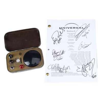 415. Farnsworth Communicator with Cast-Autographed Bound Pilot Script ### WAREHOUSE 13 (T.V. SERIES, 2009-2014)