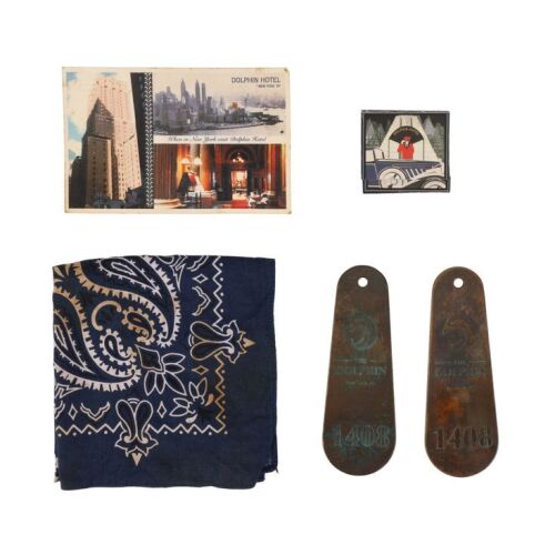 426. Mike Enslin's (John Cusack) 1408 Room Key Fobs, Postcard, Matches, and Bandana ### 1408 (2007)