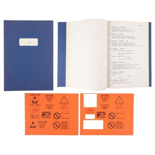 437. Bound Revised Draft Script and Pair of Self-Destruct Unit Decal Sheets ### ALIEN (1979)