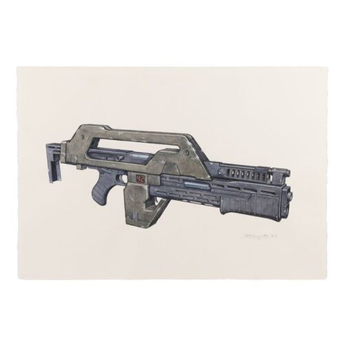 445. John R. Mullaney Collection: Hand-Illustrated and Painted "Pulse Rifle" Artwork by John R. Mullaney, 2014 ### ALIENS (1986)