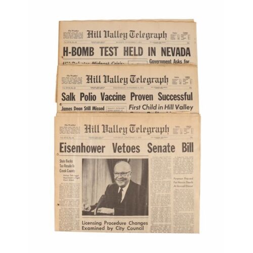 455. Gotta Be a Dream Newspaper With Two Other Hill Valley Telegraphs ### BACK TO THE FUTURE (1985)