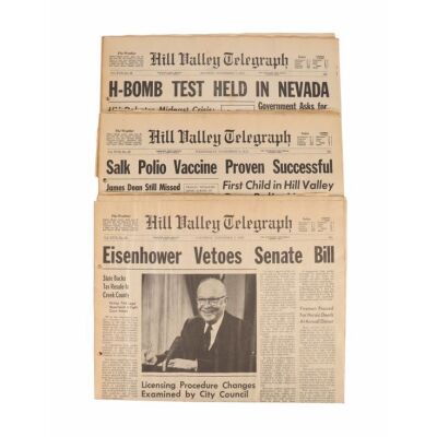 455. Gotta Be a Dream Newspaper With Two Other Hill Valley Telegraphs ### BACK TO THE FUTURE (1985)