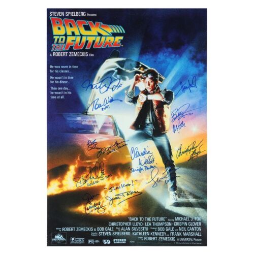 457. Michael J. Fox, Christopher Lloyd, Huey Lewis, Bob Gale and Others-Autographed ZigZag Commercial Poster ### BACK TO THE FUTURE (1985)