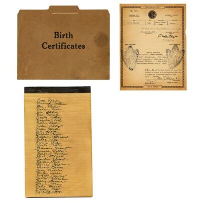 486. The Penguin's (Danny DeVito) Birth Certificate and Gotham First Born Sons List ### BATMAN RETURNS (1992)