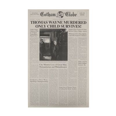 489. Thomas Wayne Murdered Newspaper ### BATMAN RETURNS (1992)
