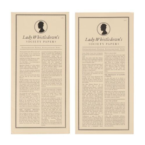 532. Pair of Lady Whistledown Society Papers ### BRIDGERTON (2020-CURRENT, T.V. SERIES)