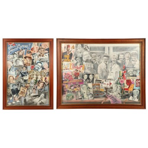 538. Peter Rogers Collection: Pair of Hand-painted Keith Turley Commissioned Artworks Which Hung in Peter Rogers' Office ### CARRY ON (VARIOUS PRODUCTIONS) (1958-1992)