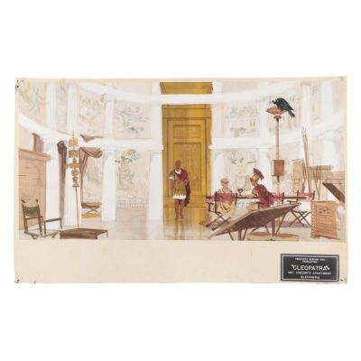 557. Terry Ackland-Snow Collection: Hand-Drawn and Painted John DeCuir Production Design Artwork ### CLEOPATRA (1963)
