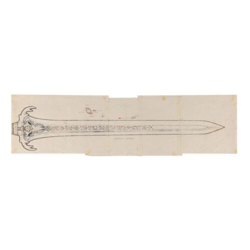 563. Printed Ron Cobb Father's Sword Concept Artwork with Hand-illustrated Details ### CONAN THE BARBARIAN (1982)