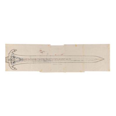 563. Printed Ron Cobb Father's Sword Concept Artwork with Hand-illustrated Details ### CONAN THE BARBARIAN (1982)