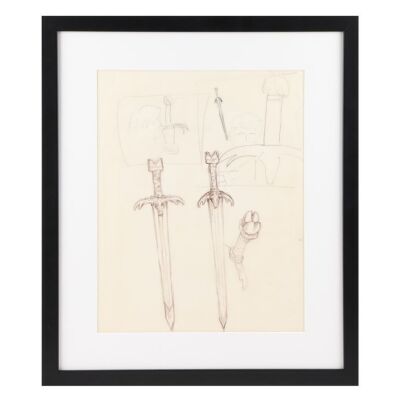 564. Hand-drawn Ron Cobb Father's Sword Concept Sketches ### CONAN THE BARBARIAN (1982)