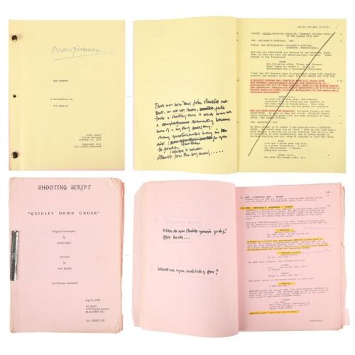 588. The Alan Rickman Archive: Hand-Annotated Personal Shooting Scripts ### BOB ROBERTS (1992)/QUIGLEY DOWN UNDER (1990)