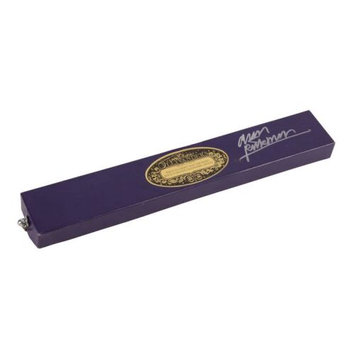 596. The Alan Rickman Archive: Gifted Ollivander's Wand Box Autographed by Alan Rickman ### HARRY POTTER SERIES (2001 - 2011)