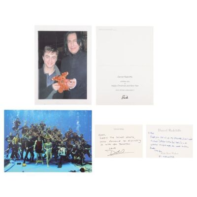 598. The Alan Rickman Archive: Personal Handwritten Notes and Cards from Daniel Radcliffe to Alan Rickman ### HARRY POTTER SERIES (2001 - 2011)