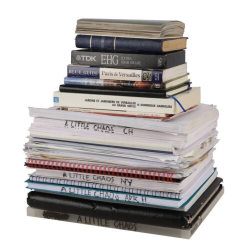 605. The Alan Rickman Archive: Alan Rickman's Personal Bound Hand-annotated Scripts, Extensive Production and Research Notes, Hand-sketched Storyboards, Handwritten Speeches and Additional Production Ephem ### A LITTLE CHAOS (2014)