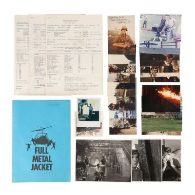 663. Matthew Modine-autographed Photograph with Bound Script, Call Sheets, and Additional Photos ### FULL METAL JACKET (1987)