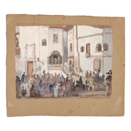 680. Hand-Painted Carl Oscar Borg Set Design ### THE GAUCHO (1927)