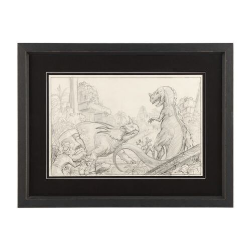 700. Hand-drawn Ray Harryhausen Concept Sketch of T-Rex and Styracosaurus ### KING OF THE GENIIS