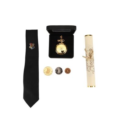 726. Pre-Sorting Tie, "Hoggy Warty Hogwarts" Lyrics Sheet, Gringotts Coins and Crew Watch ### HARRY POTTER SERIES (2001 - 2011)