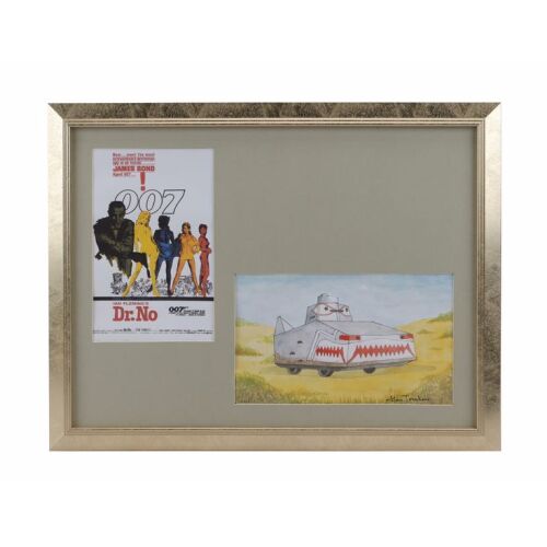 755. Hand-Painted ''Dragon Tank'' Artwork by Art Director Alan Tomkins ### JAMES BOND: DR. NO (1962)
