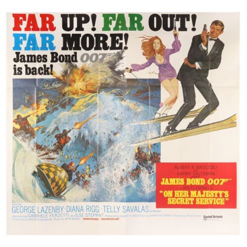 760. US Six-Sheet, 1969 ### JAMES BOND: ON HER MAJESTY'S SECRET SERVICE (1969)