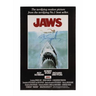 782. Steven Spielberg-autographed Poster ### JAWS (1975)