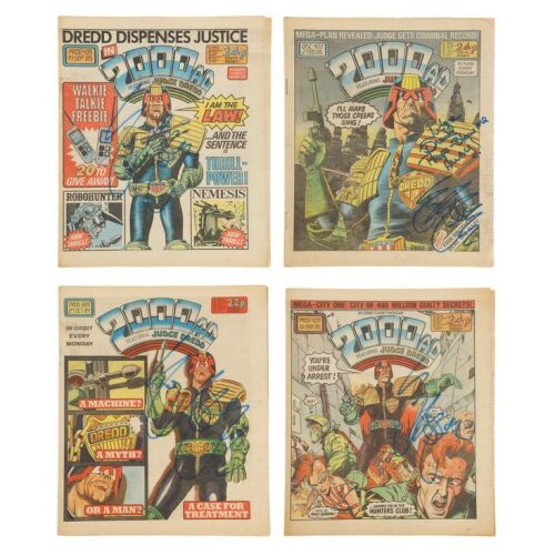 792. Set of Four Sylvester Stallone-Autographed 2000 AD Comics ### JUDGE DREDD (1995)