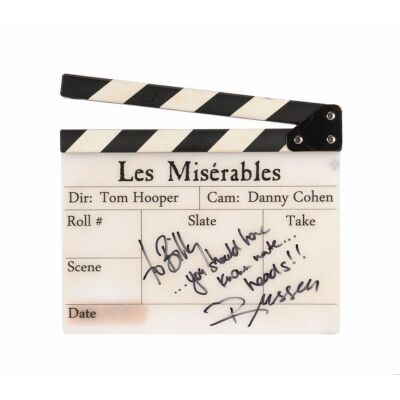 812. Russell Crowe-Autographed Clapperboard ### LES MISERABLES (2012)