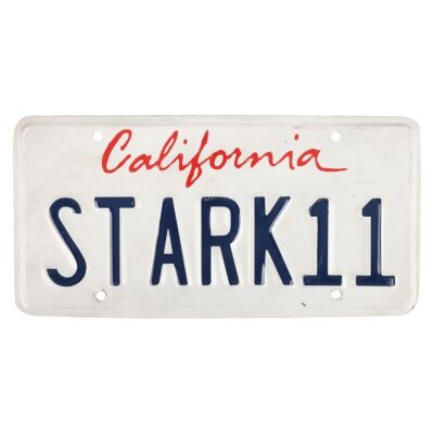 827. Tony Stark's (Robert Downey Jr.) "STARK11" License Plate ### IRON MAN 2 (2010)