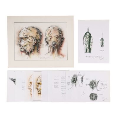 846. Phil Shearer Collection: Hand-Drawn and Hand-Painted Neck Socket Concept Design Artwork With Production Copies ### THE MATRIX (1999)