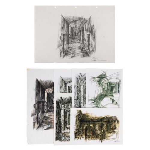 849. Phil Shearer Collection: Hand-Drawn Chase Corridor Design Sketch and Production Copies ### THE MATRIX FRANCHISE (1999 - 2021)