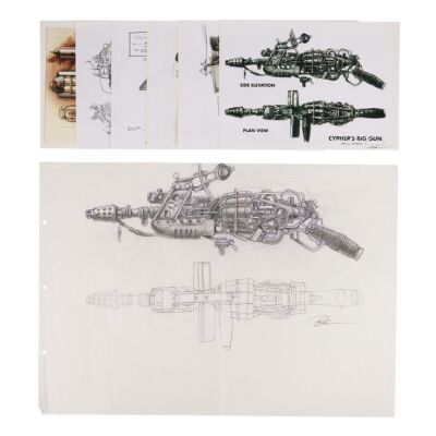 852. Phil Shearer Collection: Hand-drawn Lightning Rifle Concept Design Sketch and Production Copies ### THE MATRIX FRANCHISE (1999 - 2021)